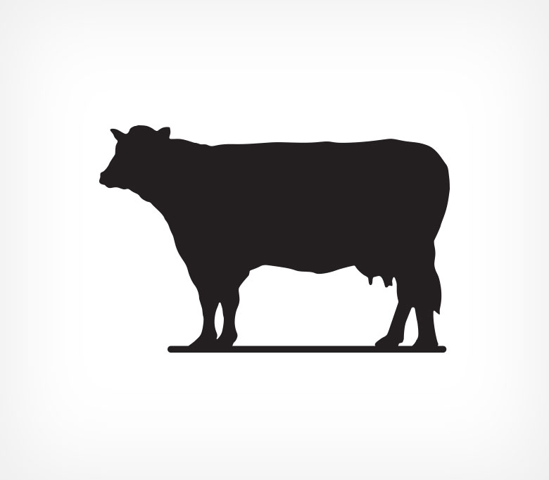 Грифельная (меловая) табличка «Корова»