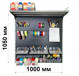 Набор для творчества с перфопанелями и направляющими ФОНЯ ПРО 1000Г, ГРАФИТ шагрень