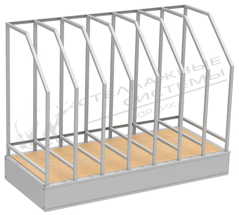 Стеллаж для гладильных досок 600х1400, h 1070 мм