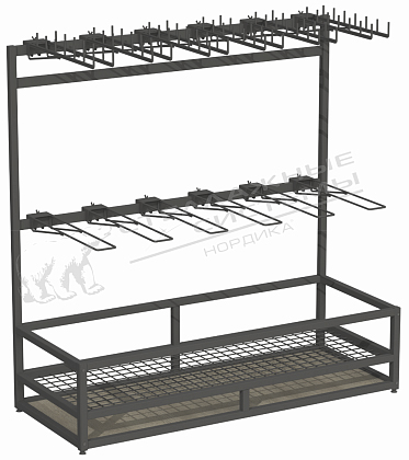 Стеллаж для лопат 1500х600 мм h 1500 мм