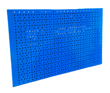 Перфорированная панель с креплением на стену 350х1000 мм цвет RAL 5017 СИНИЙ глянец