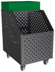 Корзина передвижная 600х800 мм, h 900 мм (RAL 9016 гл.)