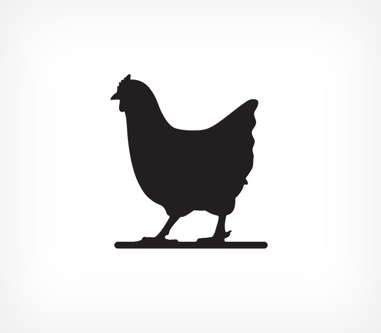 Грифельная (меловая) табличка «Курица»