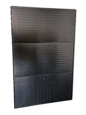 Набор Оптима 1000 ПЛЮС, перфорированная панель 1000х1050 мм с направляющими цвет RAL 9005 ЧЕРНЫЙ шагрень