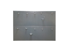 Набор БАЗА 1000, крючки с двумя перфорированными панелями 350х1000 мм, ЦВЕТ ГРАФИТ