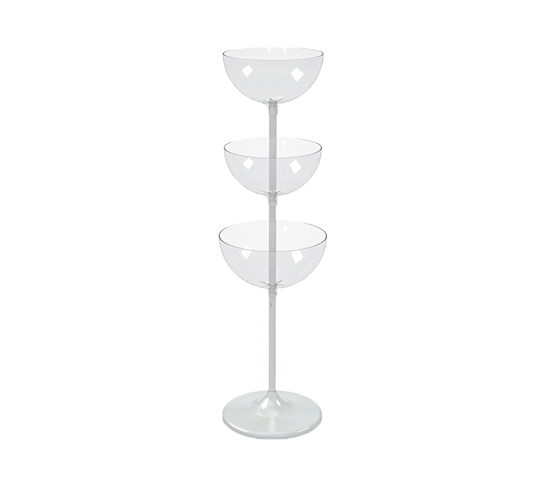 Дисплей с тремя чашами (24-17-17) UNIBOWL-TOWER-3