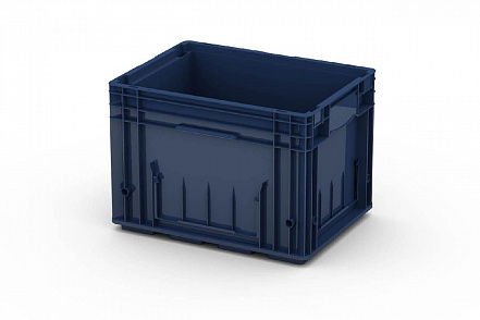 Ящик пластиковый 396x297x280мм 22л, R-KLT 4329 синий