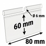 Ценникодержатель навесной на крючок VH 60*80