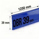 Самоклеящийся ценникодержатель DBR 39 длина 1250 мм синий (0-007-1250-Син)