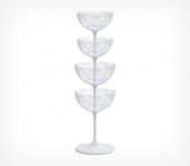 Дисплей с четырьмя чашами (24-24-17-17) UNIBOWL-TOWER-4, цвет белый