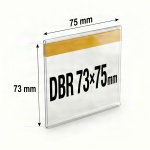 Самоклеящийся ценникодержатель DBR 73 длина 75 мм цвет прозрачный