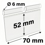 Ценникодержатель навесной на крючок VH 52*70