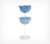 Дисплей с двумя чашами, объемом 24л UNIBOWL-TOWER-24, цвет белый