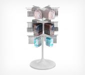 Дисплей с тремя держателями, 18 крючков UNIBOWL-HP-3, цвет белый