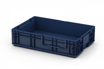 Ящик пластиковый 594x396х147.5мм 22л, R-KLT 6415 синий