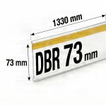 Самоклеящийся ценникодержатель DBR 73 длина 1330 мм цвет прозрачный