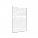 Карман для стенда самоклеящийся А4 с белым декоративным кантом (шелкография) компл. 10 шт.