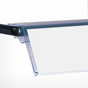 Ценникодержатель  для стеклянных полок GLS39, 1250мм  прозрачный (0-012-1250-Пр)