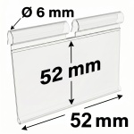 Ценникодержатель навесной на крючок VH 52*52