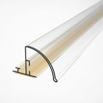 Пластиковый профиль закругленный pro30 1000 мм  для разделителей