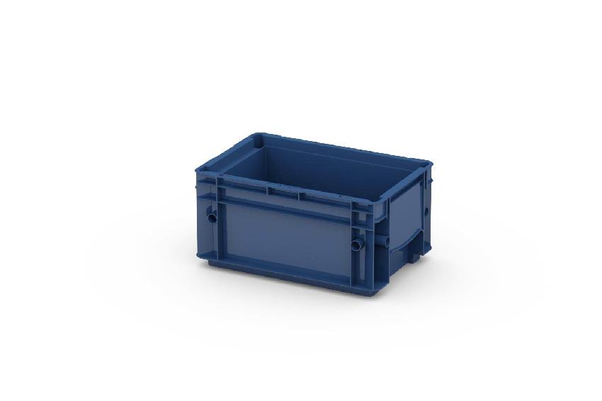 Ящик пластиковый 297x198x147.5мм 5.3л, R-KLT 3215 синий