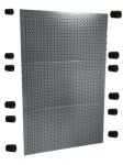 Набор Оптима 665, перфорированная панель 665х1050 мм цвет RAL 7016 ГРАФИТ шагрень с креплением на стену