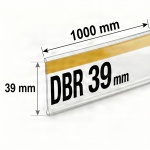 Самоклеящийся ценникодержатель DBR 39 длина 1000 мм цвет прозрачный (0-007-1000-ПР)