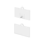 Топпер для подвесной пластиковой ленты CLIP STRIP-W-08, 40х70 мм, STRIP TOP-S