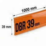 Самоклеящийся ценникодержатель DBR 39 длина 1000 мм цвет оранжевый (0-007-1000-Ор)