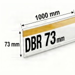 Самоклеящийся ценникодержатель DBR 73 длина 1000 мм цвет прозрачный