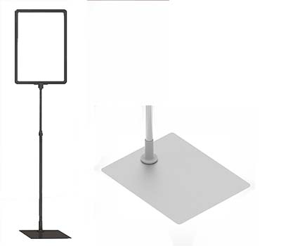 Держатель рамки BASE-ML (прямоугольная металлическая подставка) черная